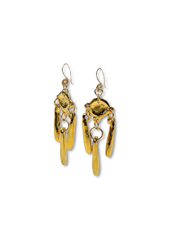 Ancient Coin Drop Earrings