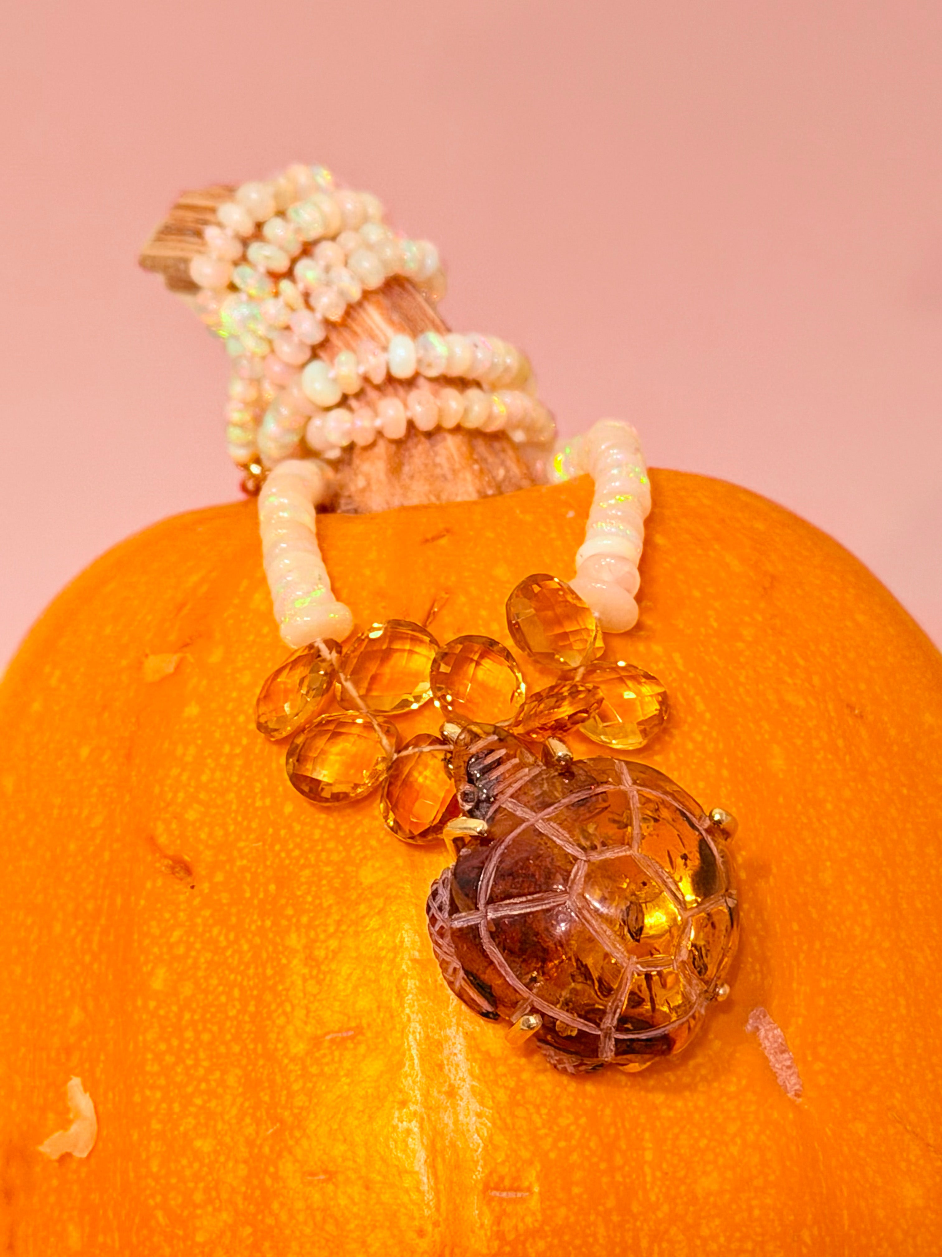 Amber Turtle Necklace