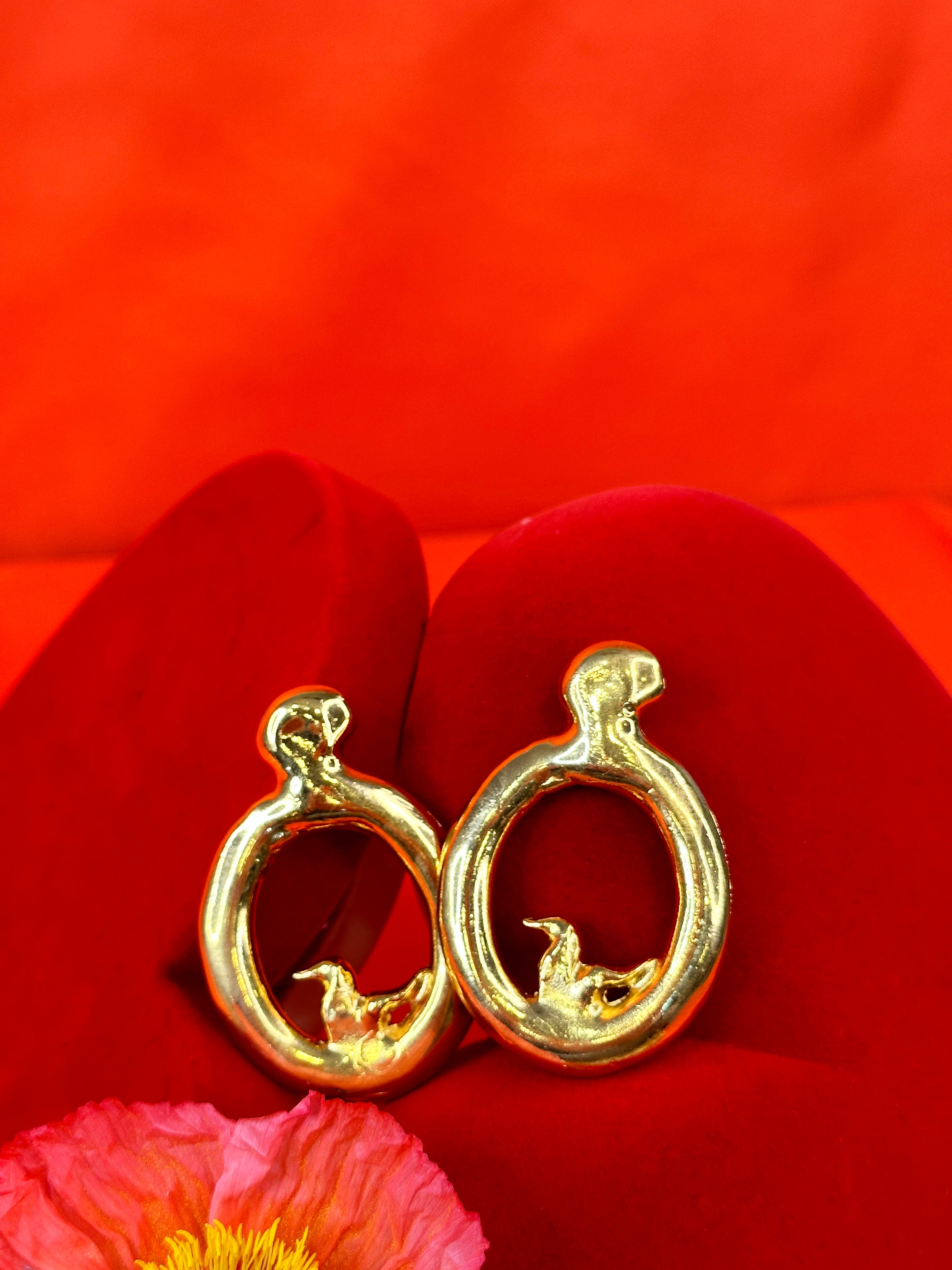 Swan Earrings