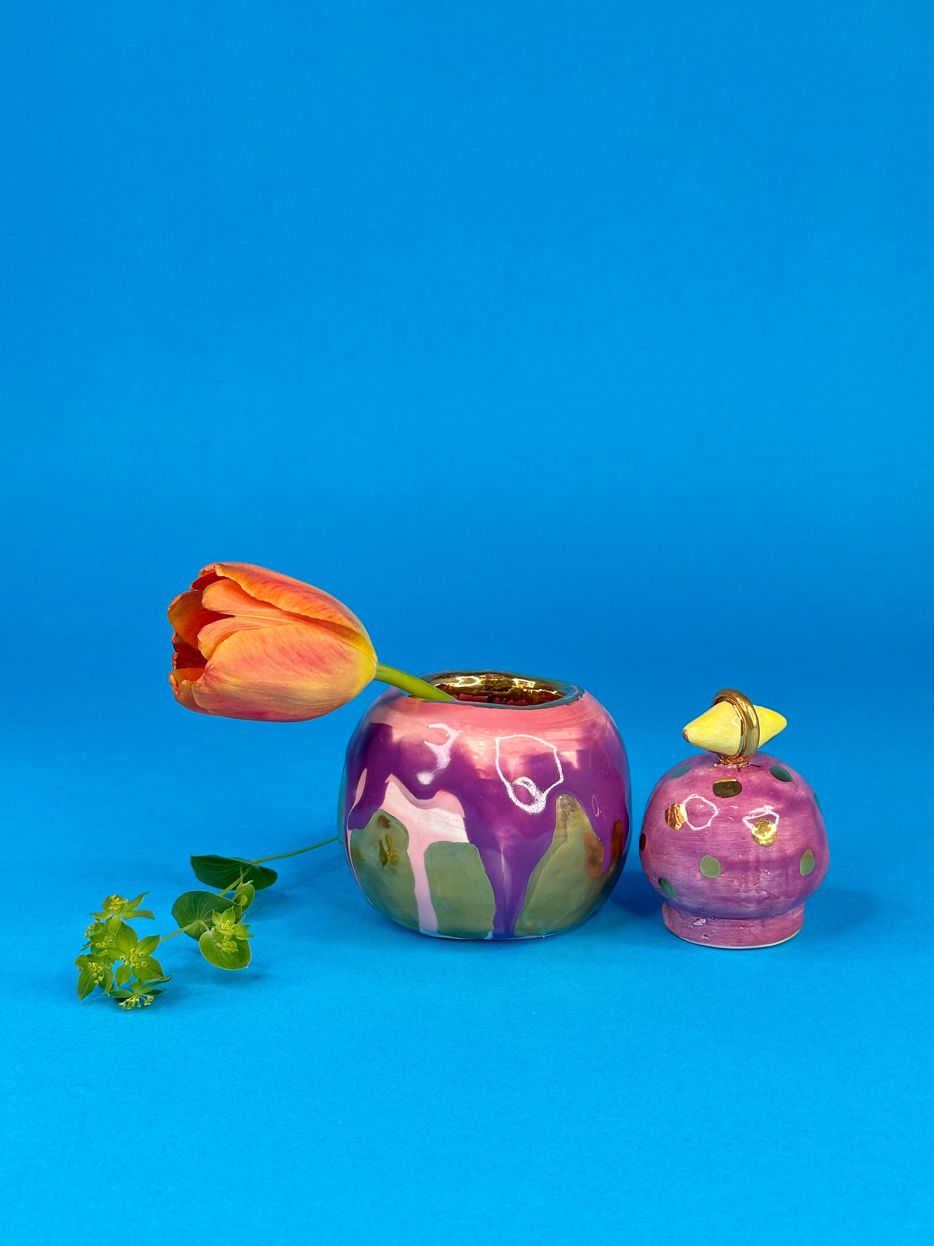 Polka Bud Vase