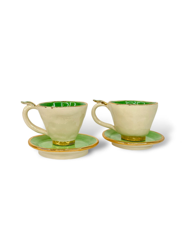 Harlequin Tea Cup & Saucer