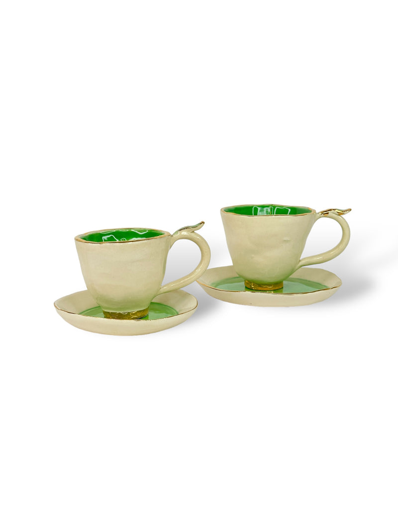 Harlequin Tea Cup & Saucer