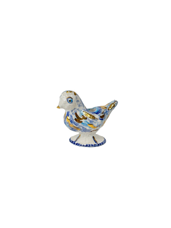 Blu Bird Candle Holder