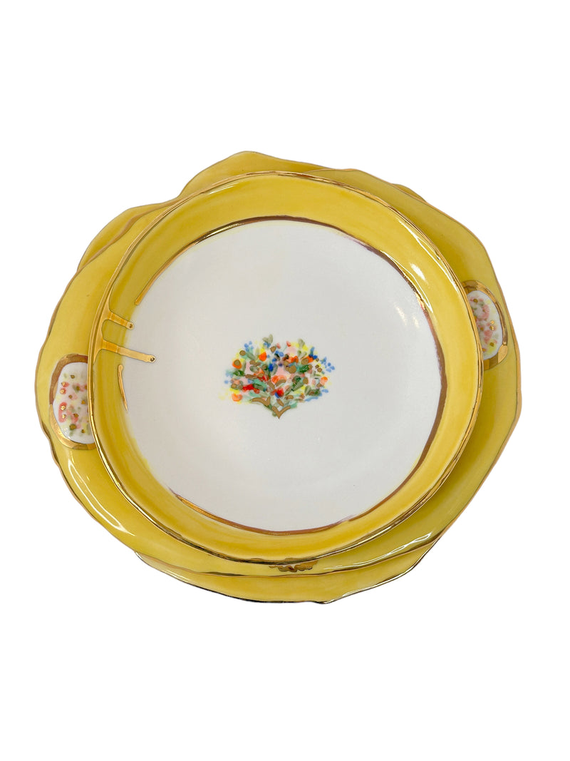 Royal Bouquet Dinner Plate - Yellow