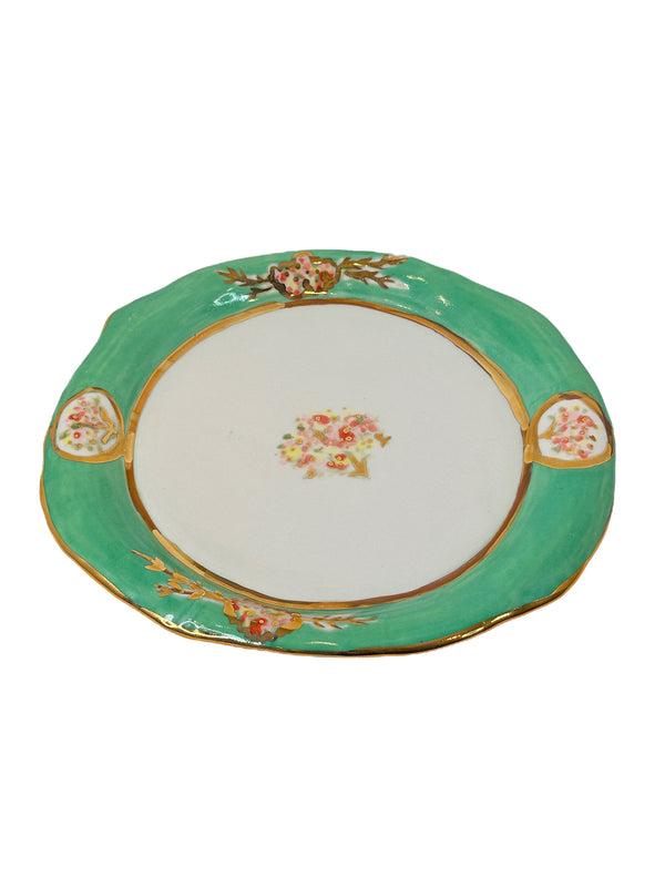 Royal Bouquet Dinner Plate - Green