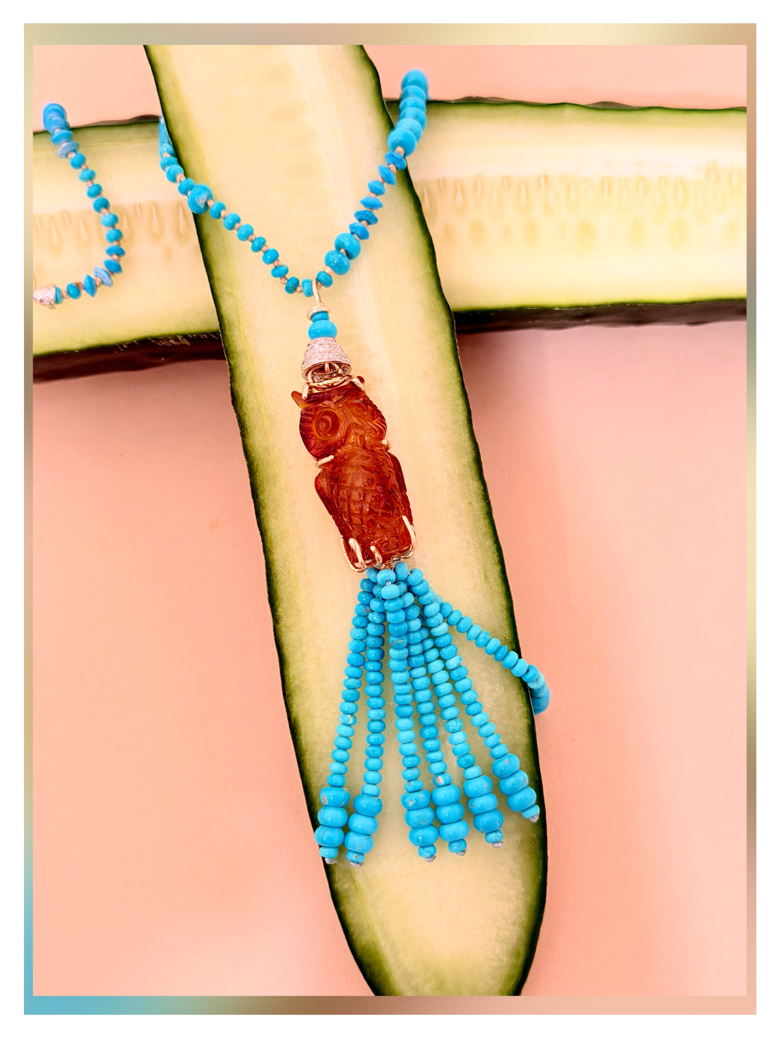 Owl Turquoise Necklace